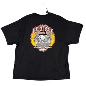Motorcycle‎ Rally Mens XXL Tee Charleston Heritage Eagle Chopper Americana Retro